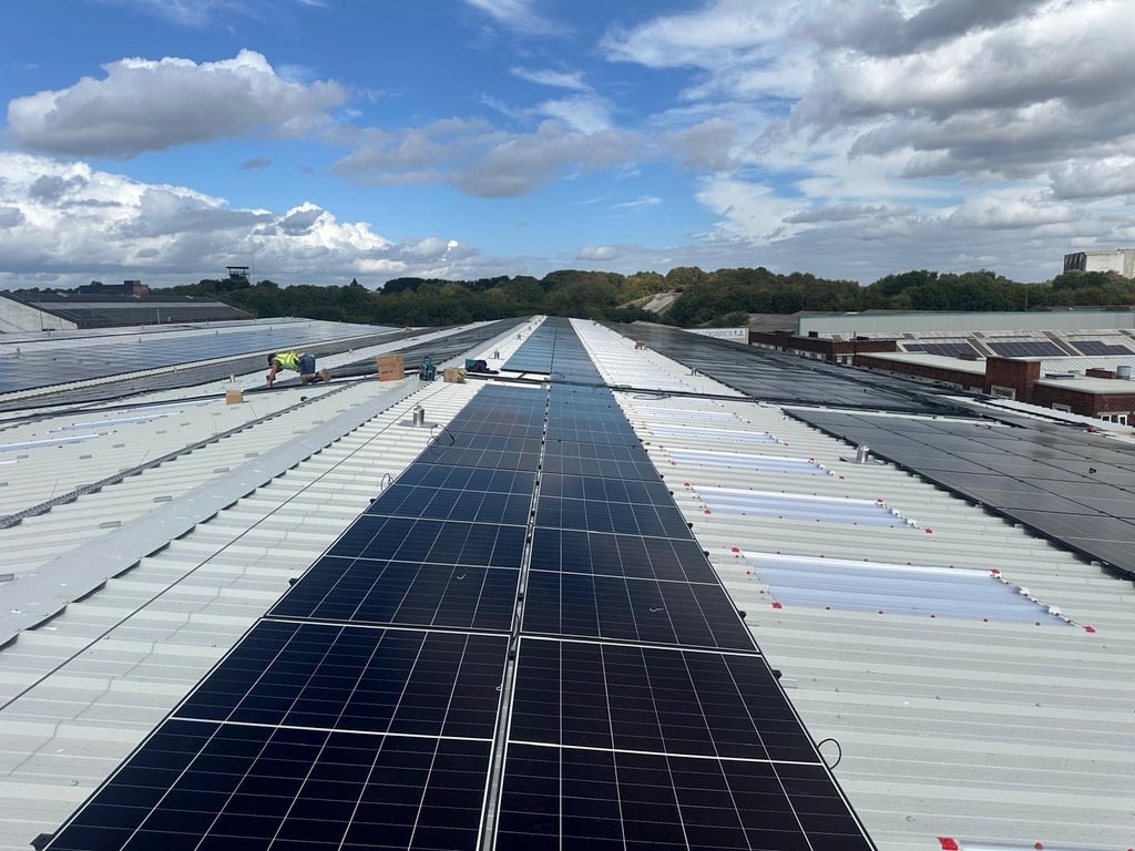 Installation of a photovoltaic system on a house roof