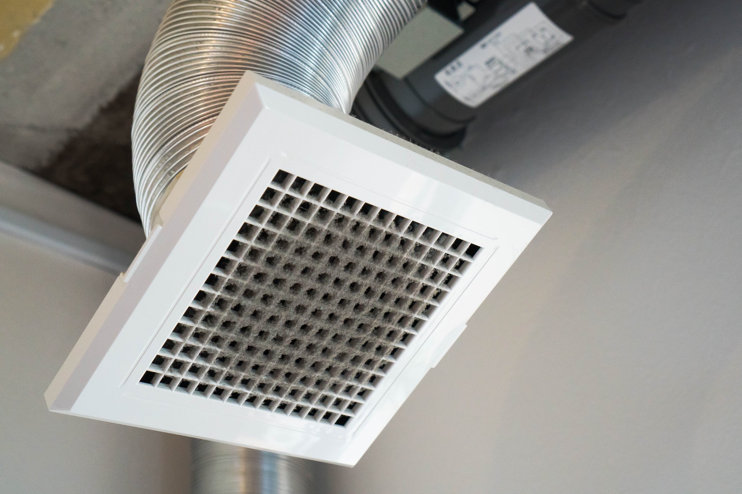 a dirty vent that needs cleaning