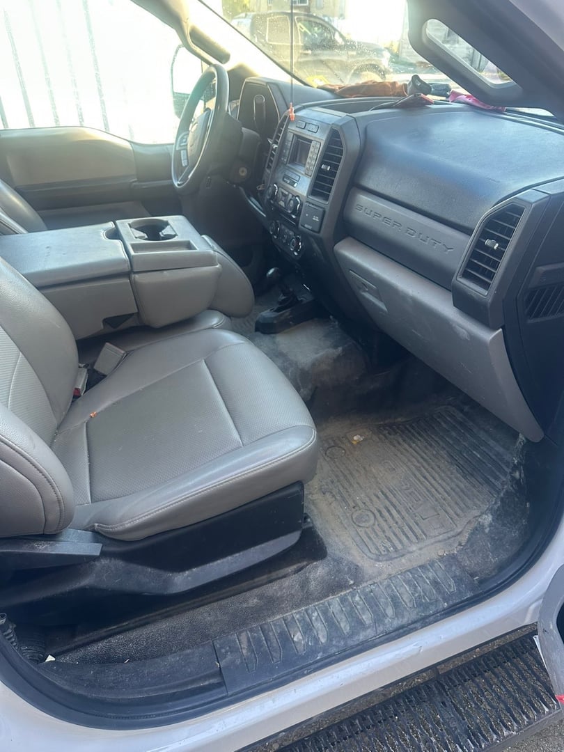 Professional interior detailing results showing dramatic improvement