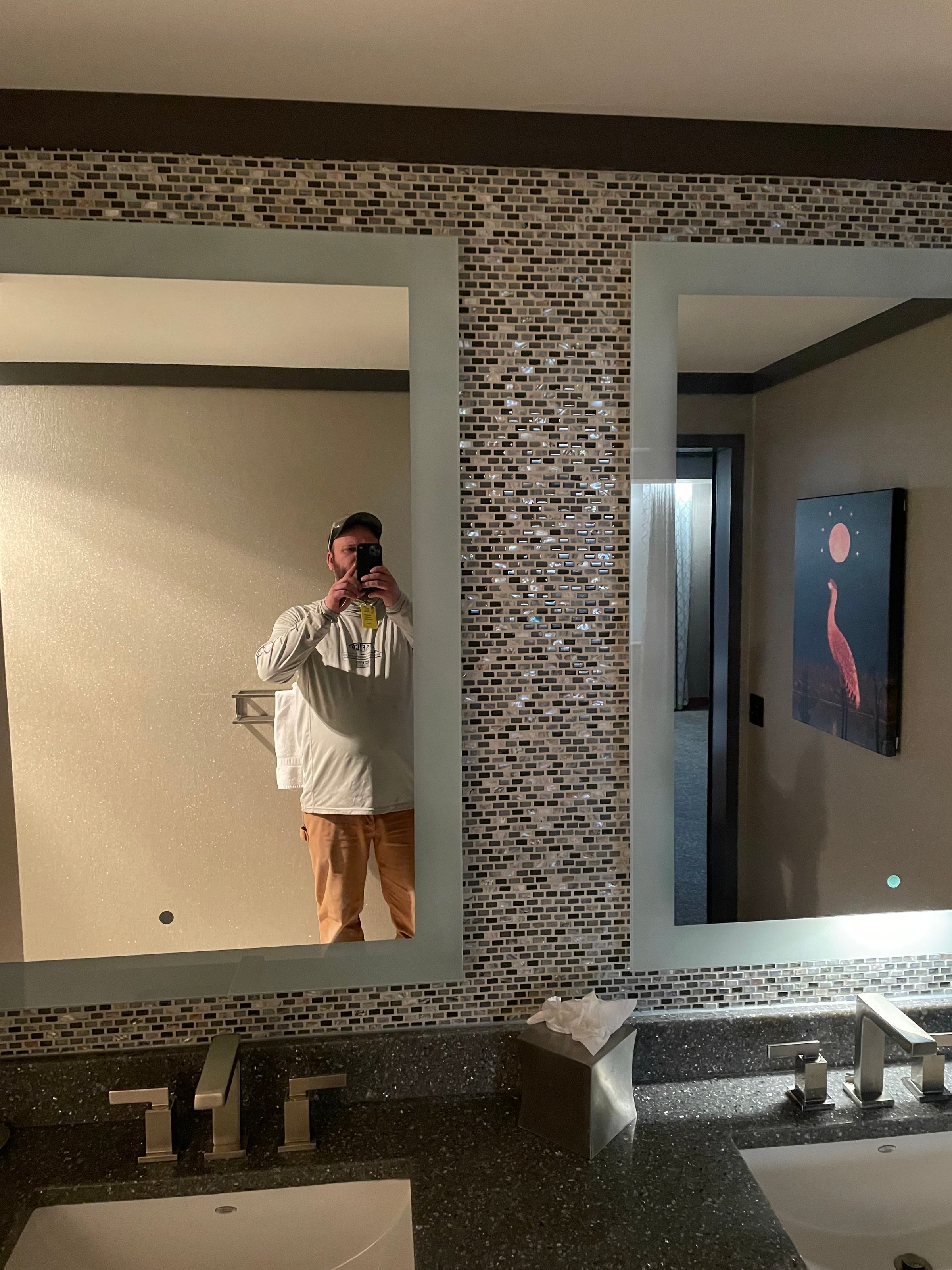 Bathroom tile installation