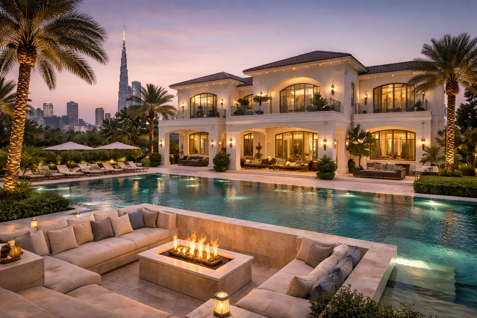 Emirates Hills Mansion - Living Room