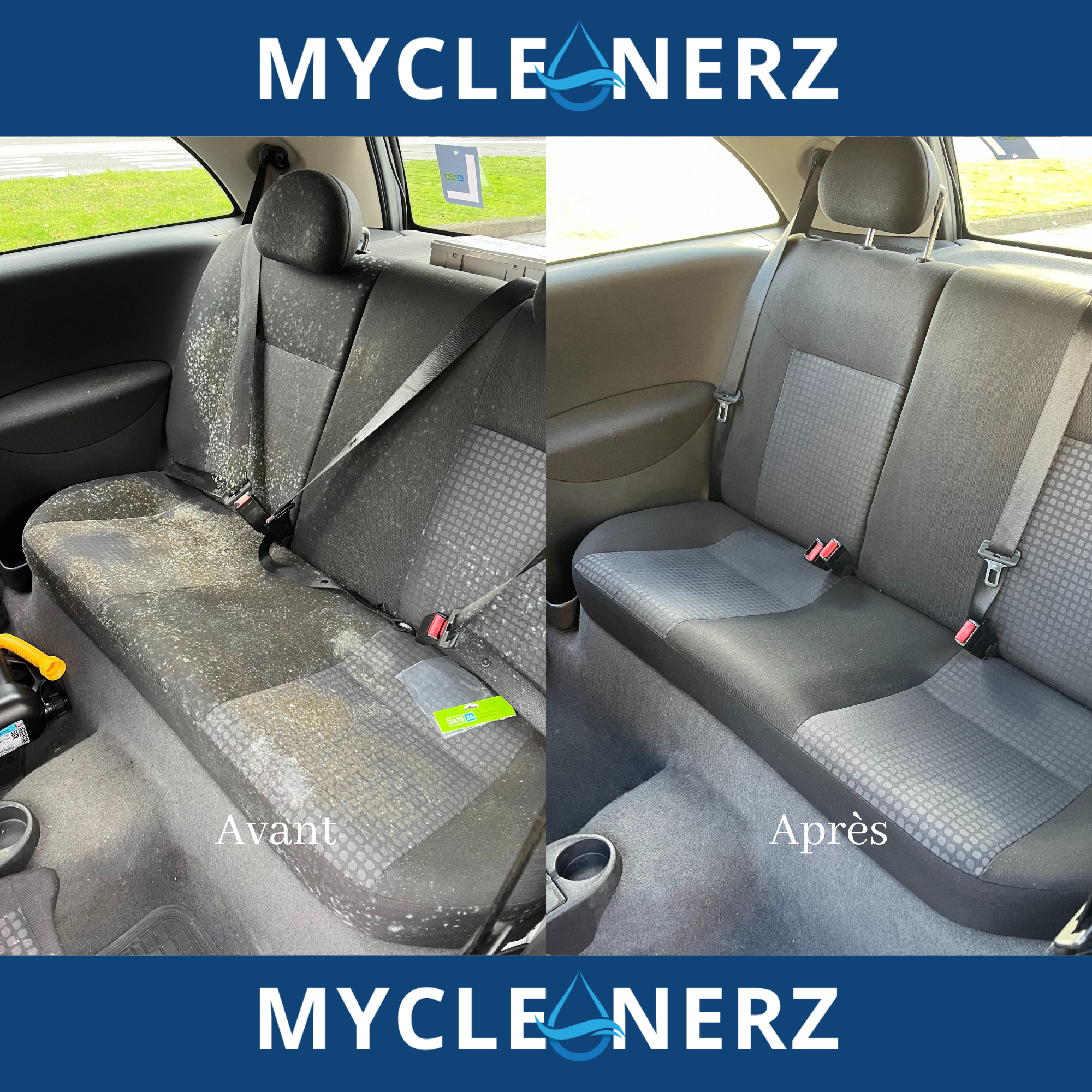 Before and after mattress cleaning comparison