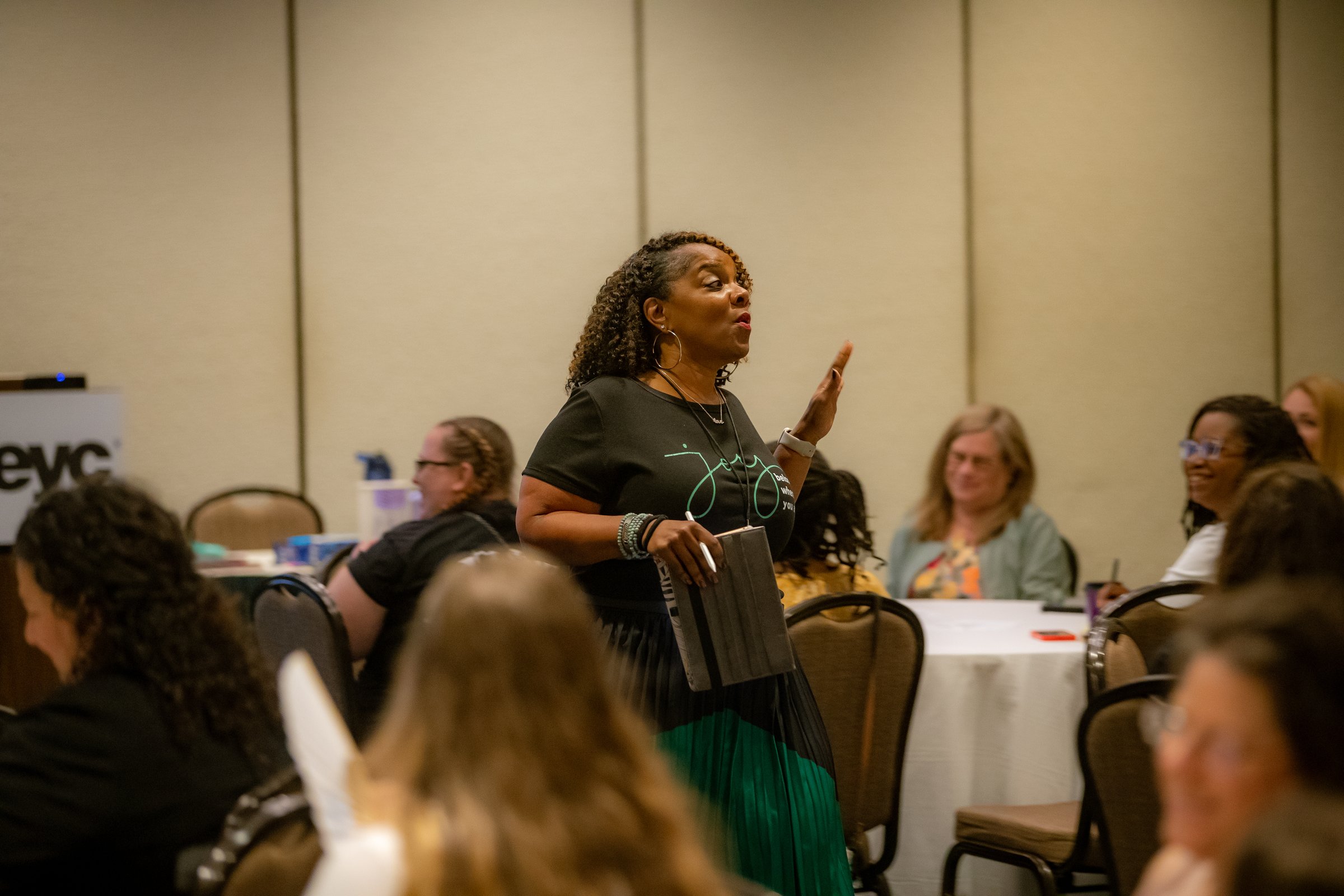 Speaking engagement creating connections