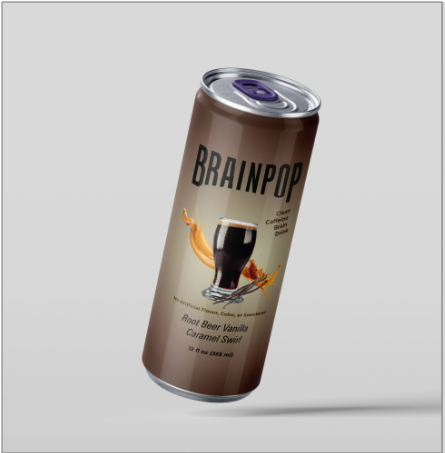 BrainPop beverage can