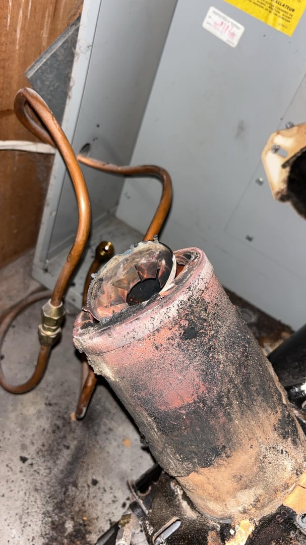 Oil burner system needing service