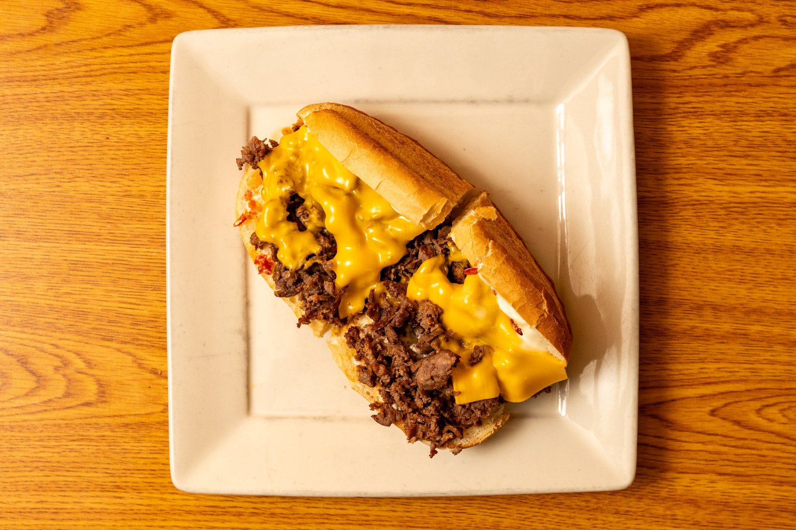 Cheesesteak on a plate