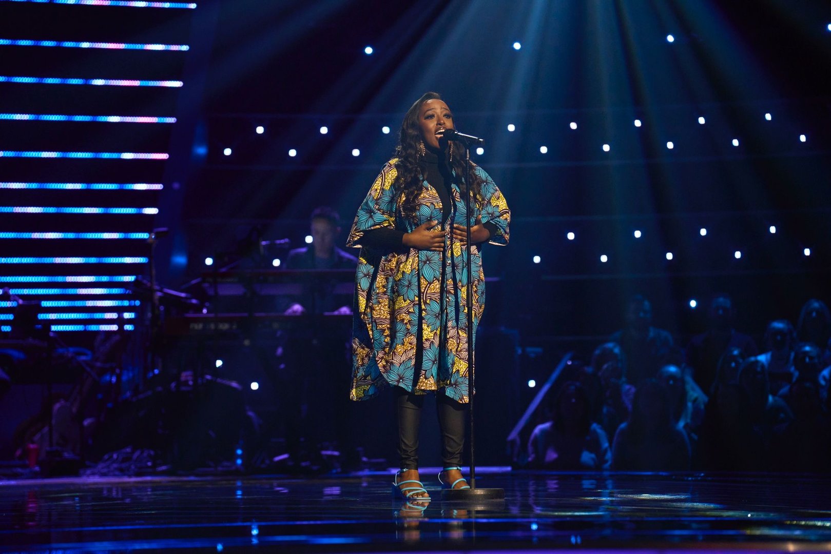 Live recording setup for The Voice UK production