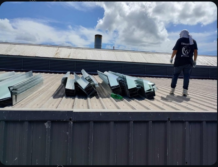 Zinguería CYG trabajo en techo