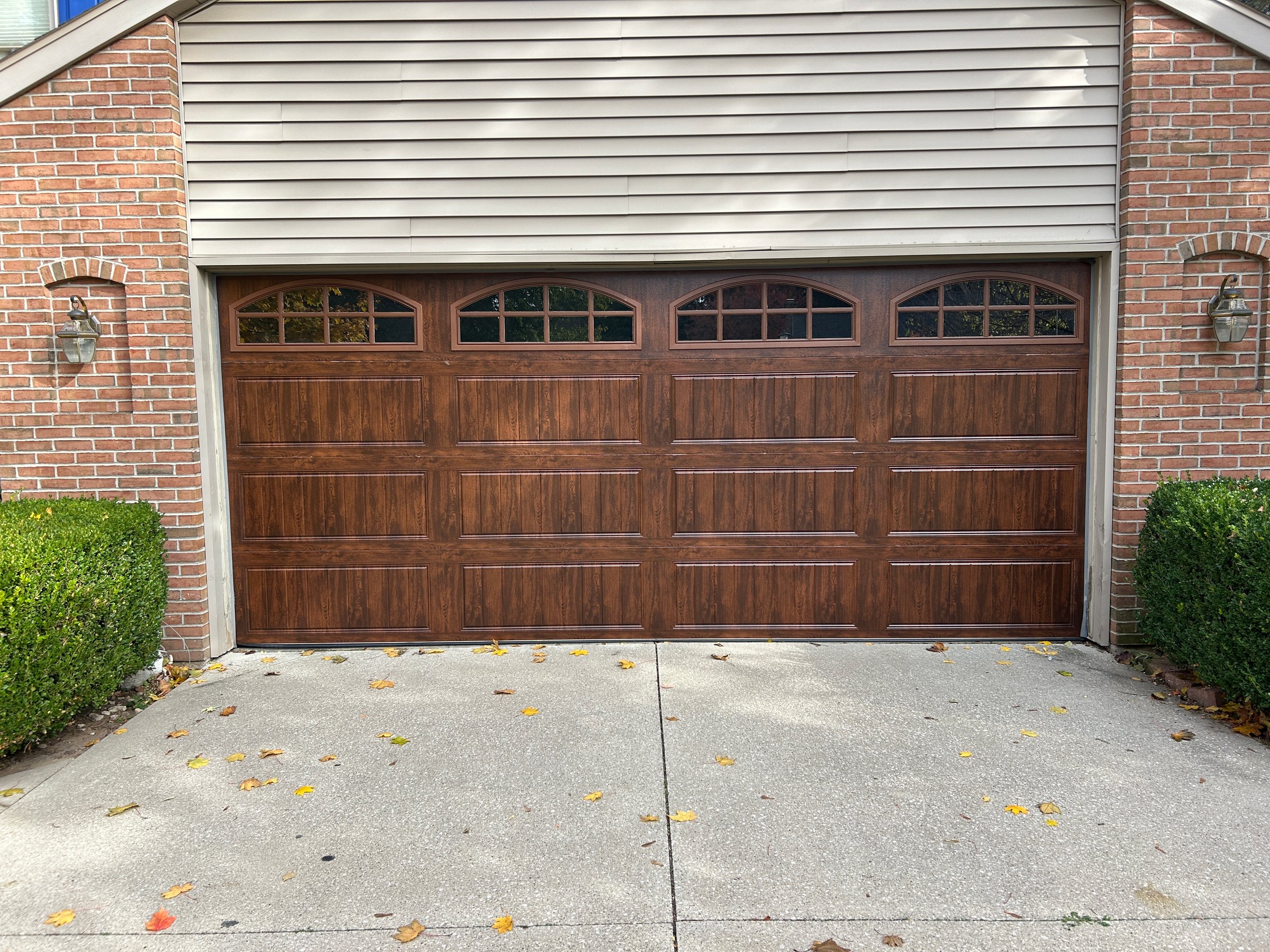 After garage door repair