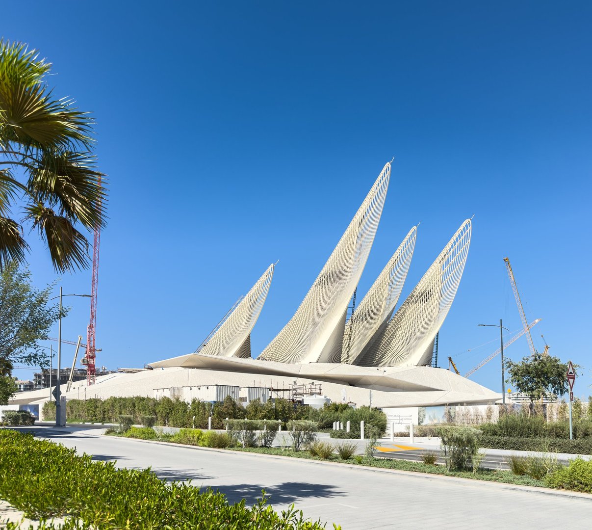 Construction of the Zayed National Museum in the  Saadiyat Cultural District, Abu Dhabi