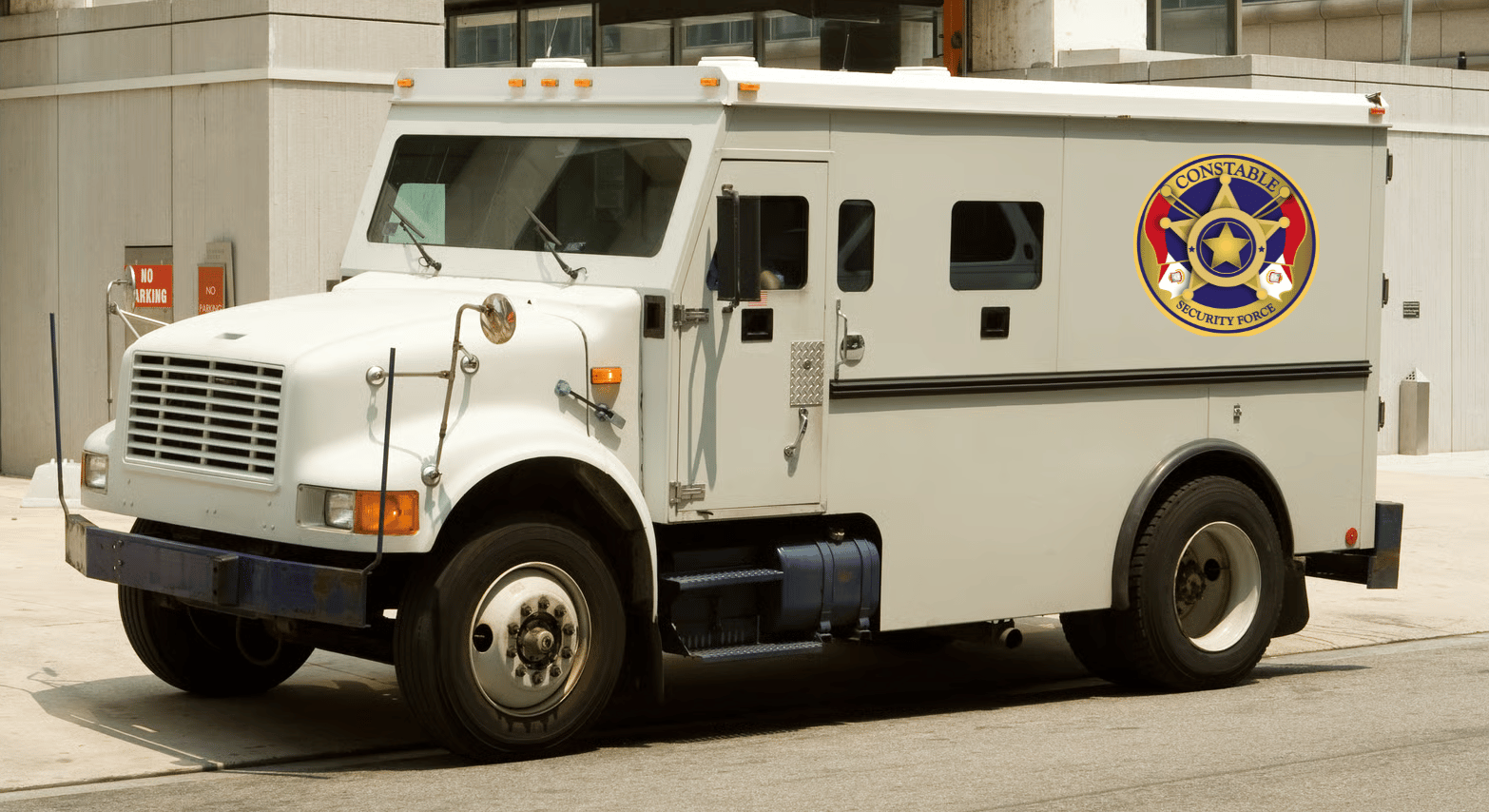 Constable Security armored transport vehicle
