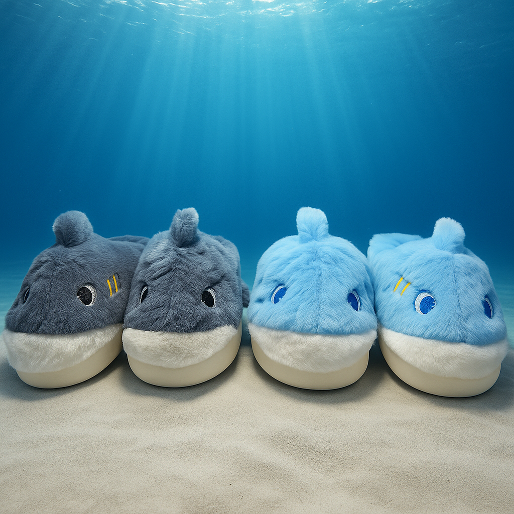 Zapatillas de tiburón bajo el agua