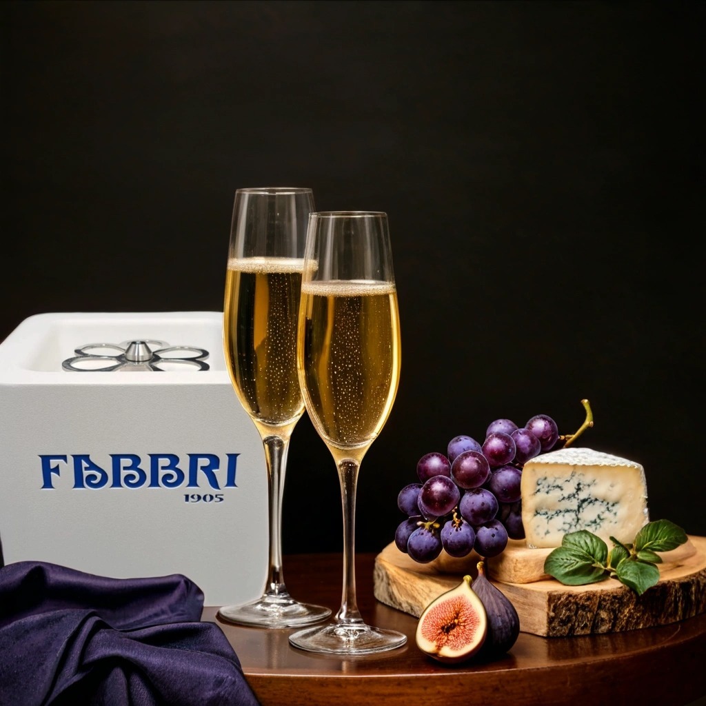Enfriador Thrill enfriando champagne rápidamente para eventos premium