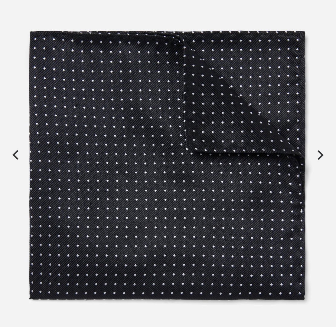 Refined stripe pocket square