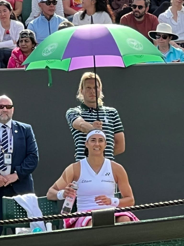 Wimbledon with umbrella