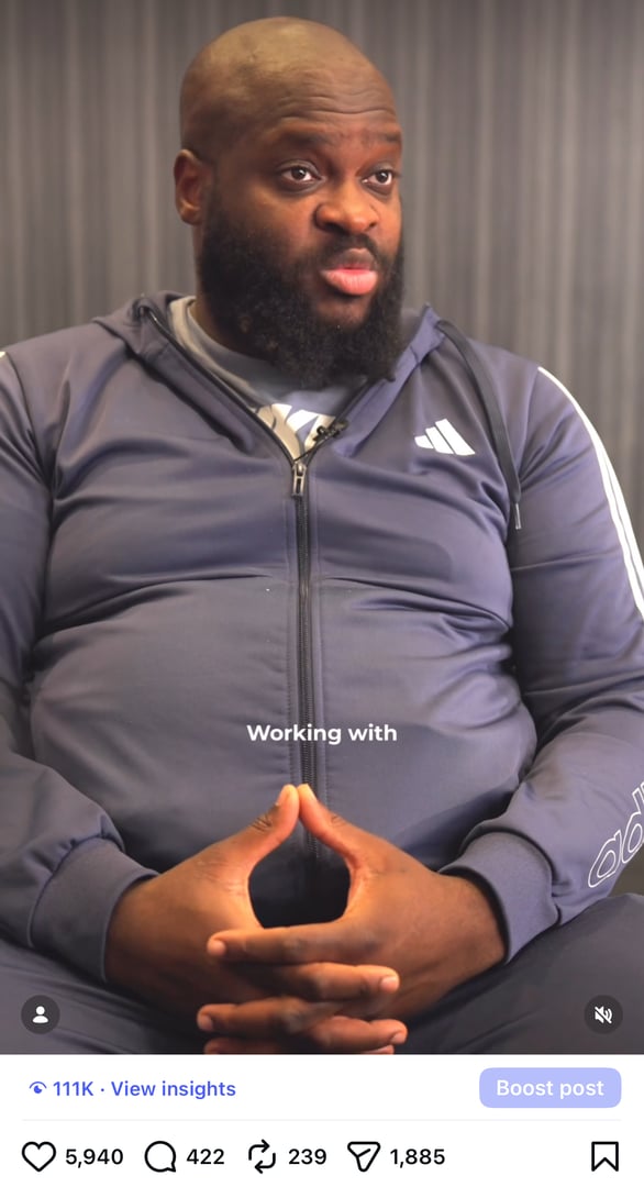 Detailed engagement metrics for comedian campaign