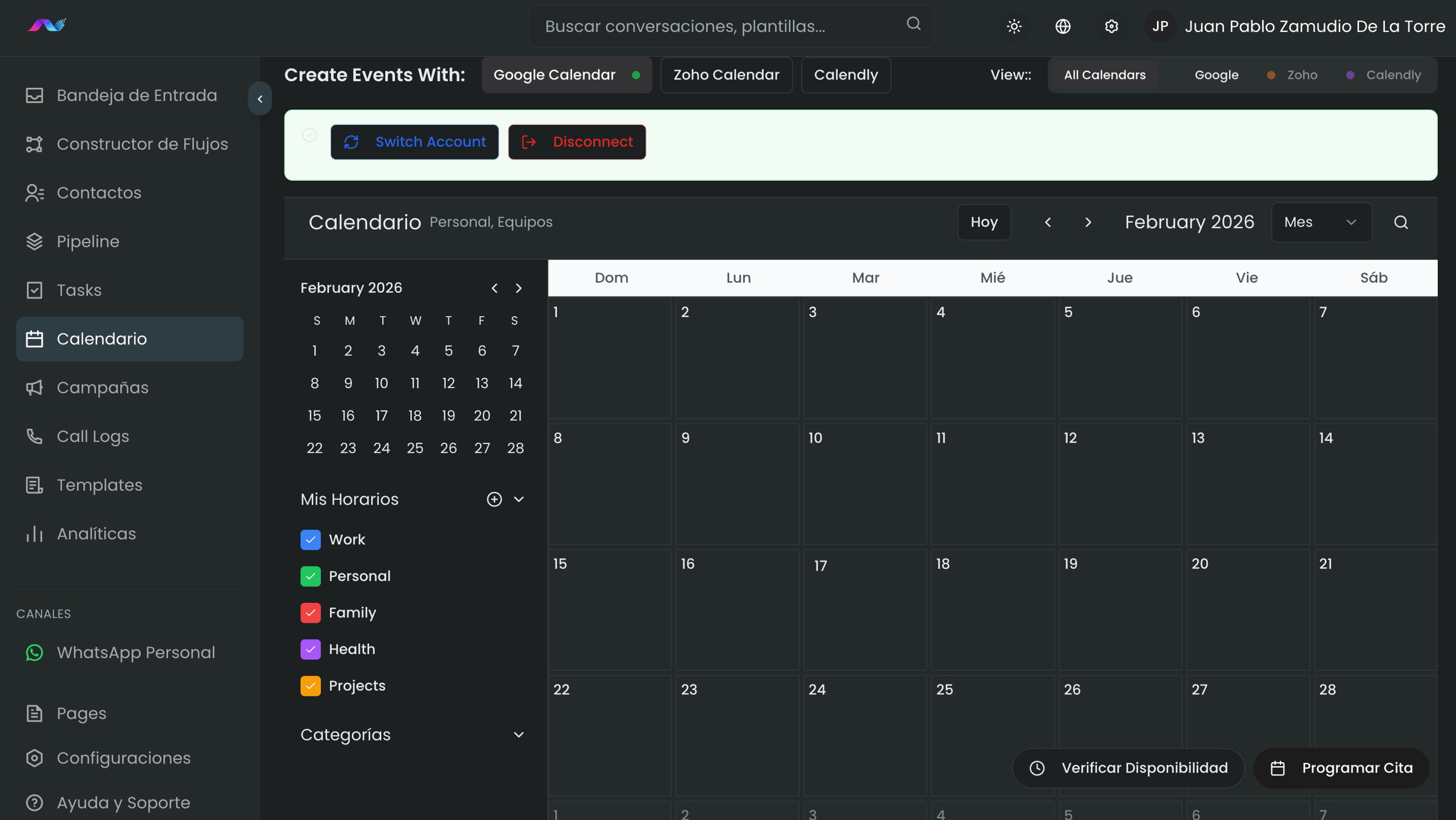 Gestión de clientes