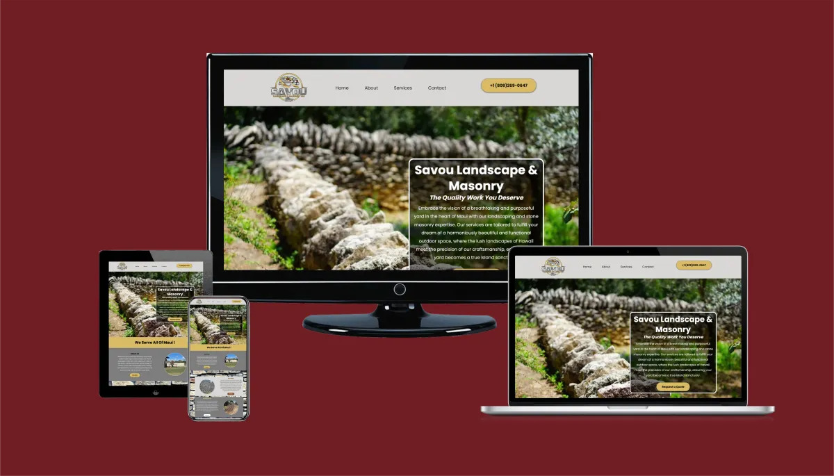 GreenLeaf Landscaping website design