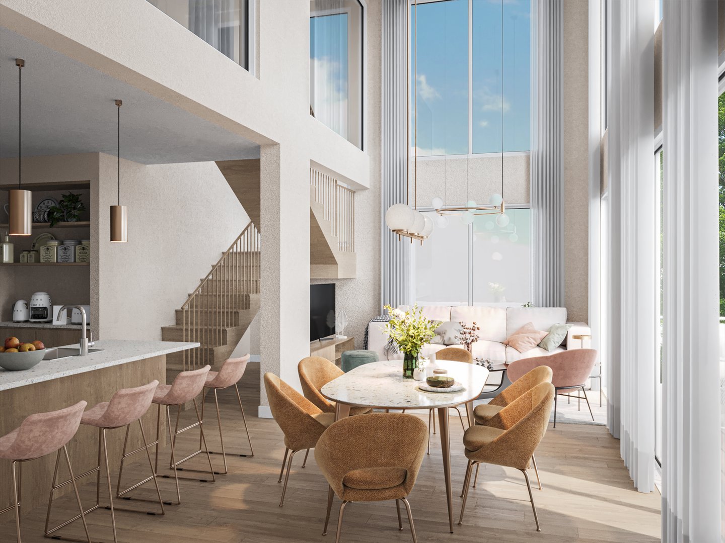 Type E penthouse interior