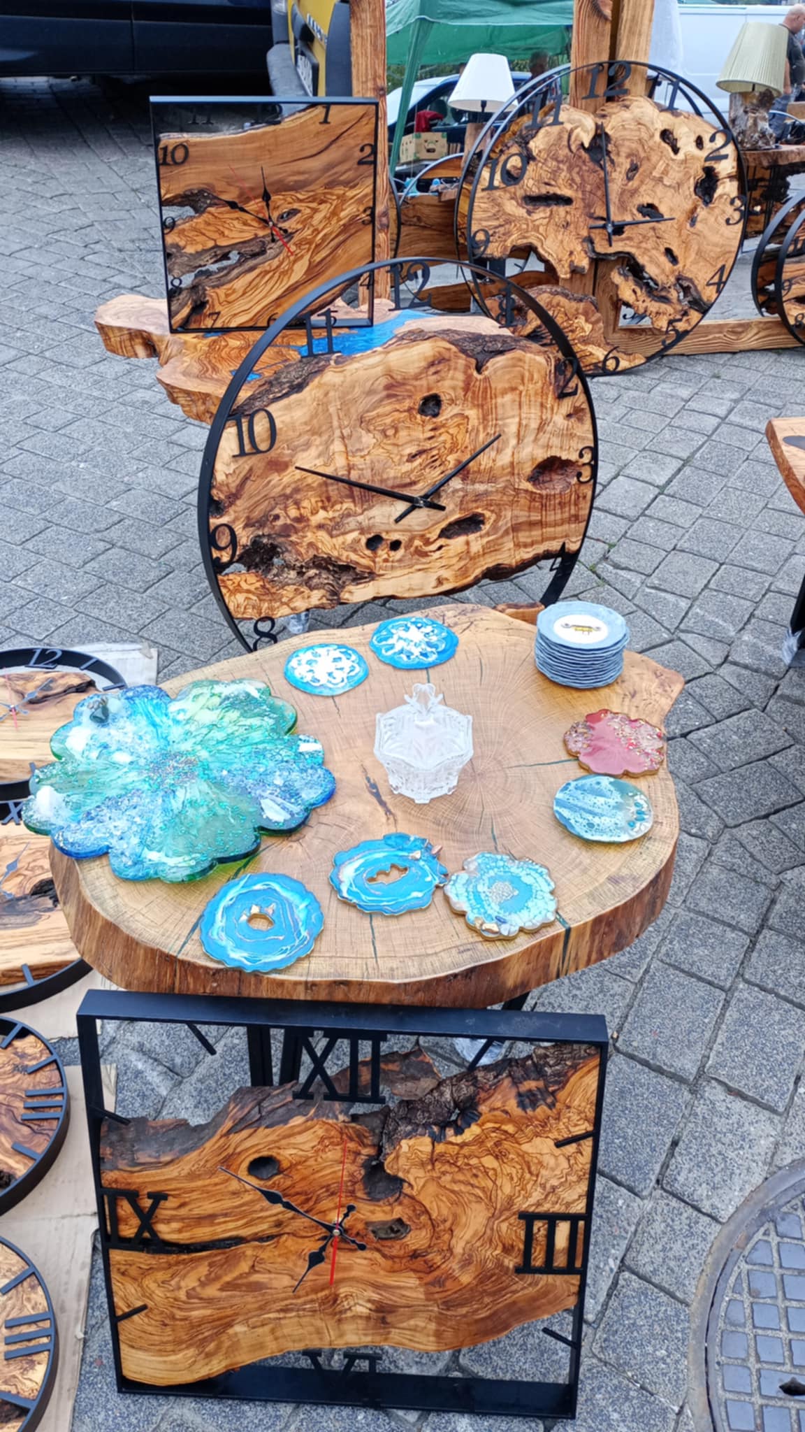 Drewniany zegar ścienny 5