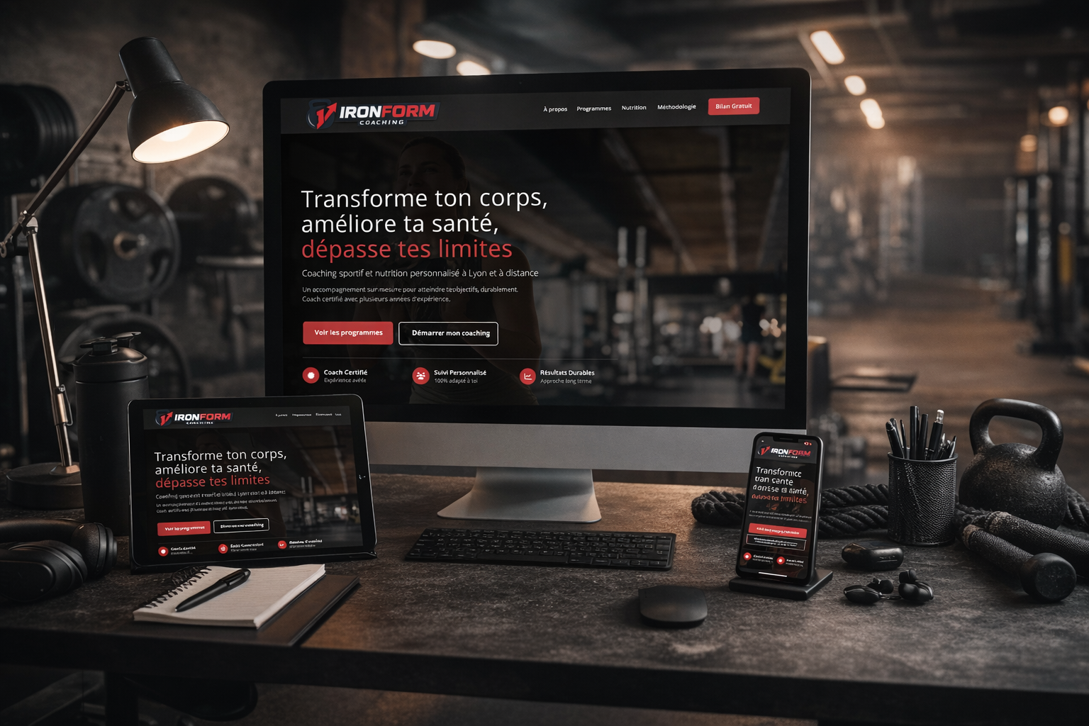 Ironform Coaching sports website