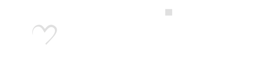 Minimalist white heart and square on a plain white background.