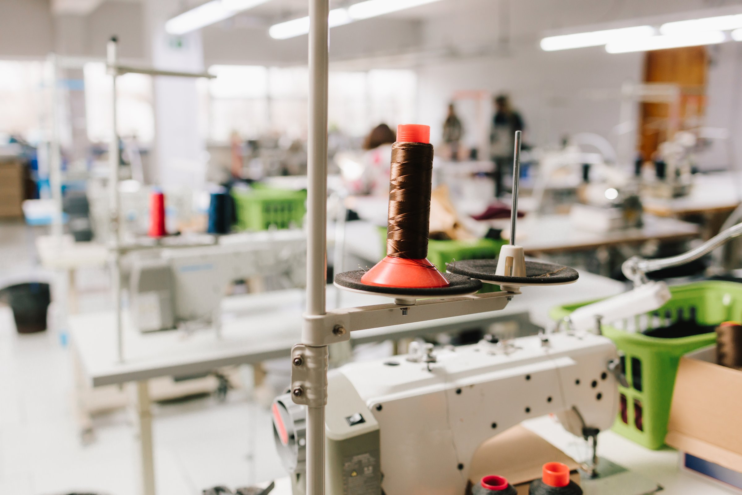 Textile manufacturing workflow garment assembly