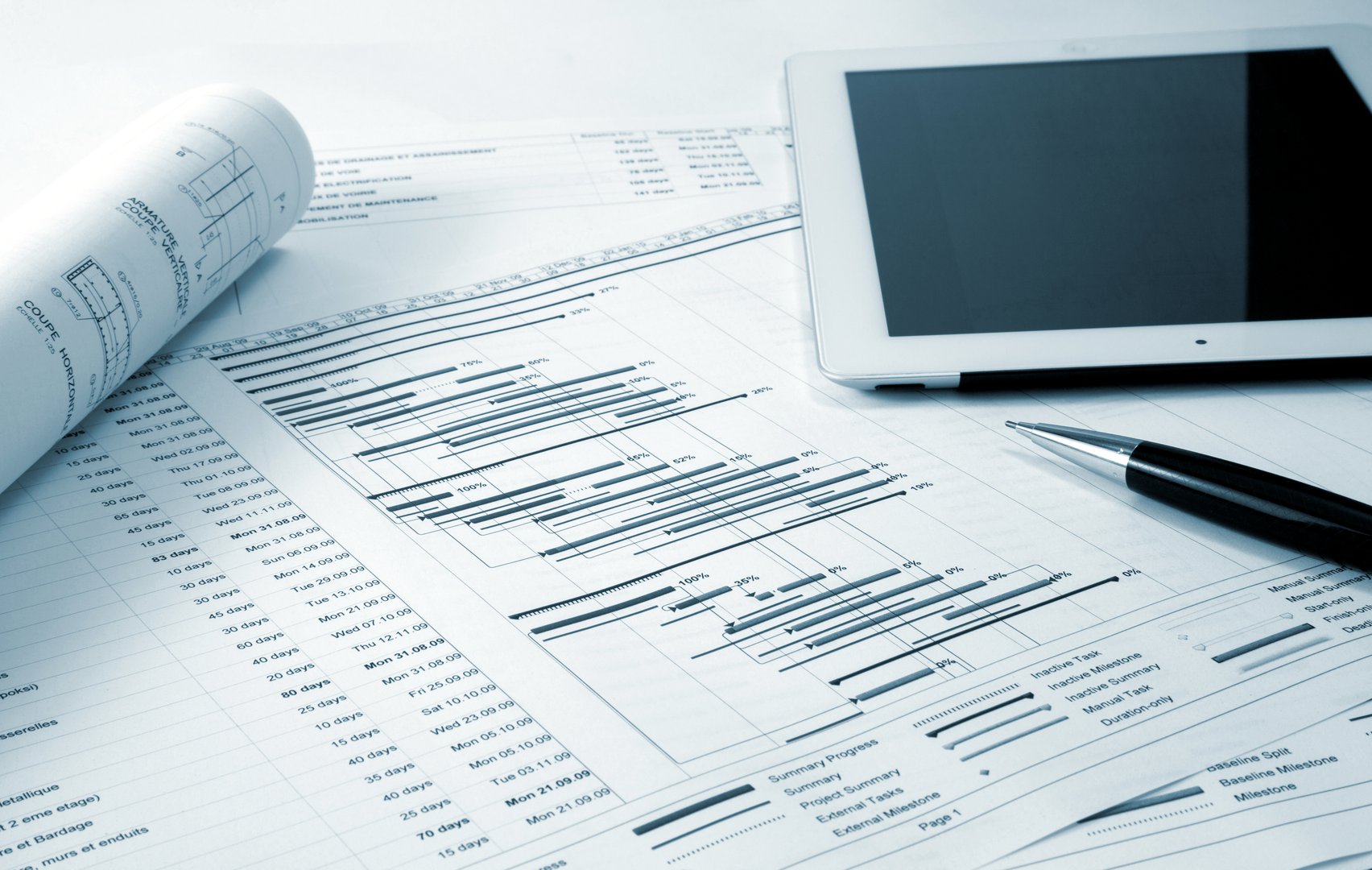 Project management - Project planning concept