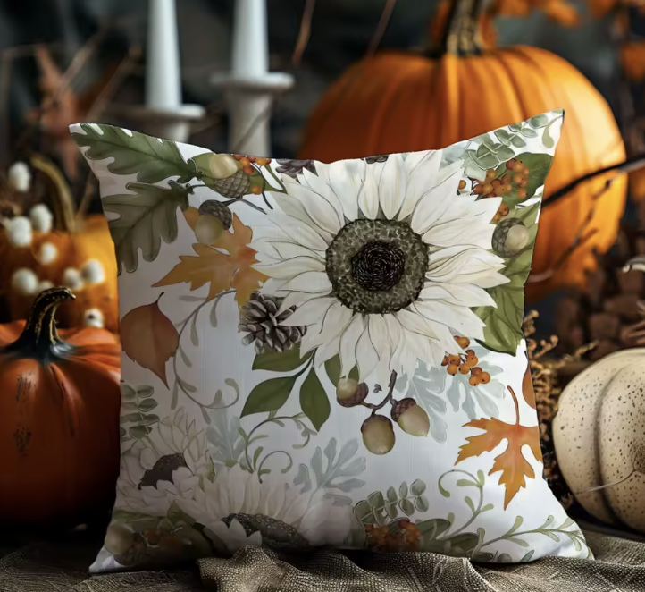 Autumn Theme Pillow Cover - View 4