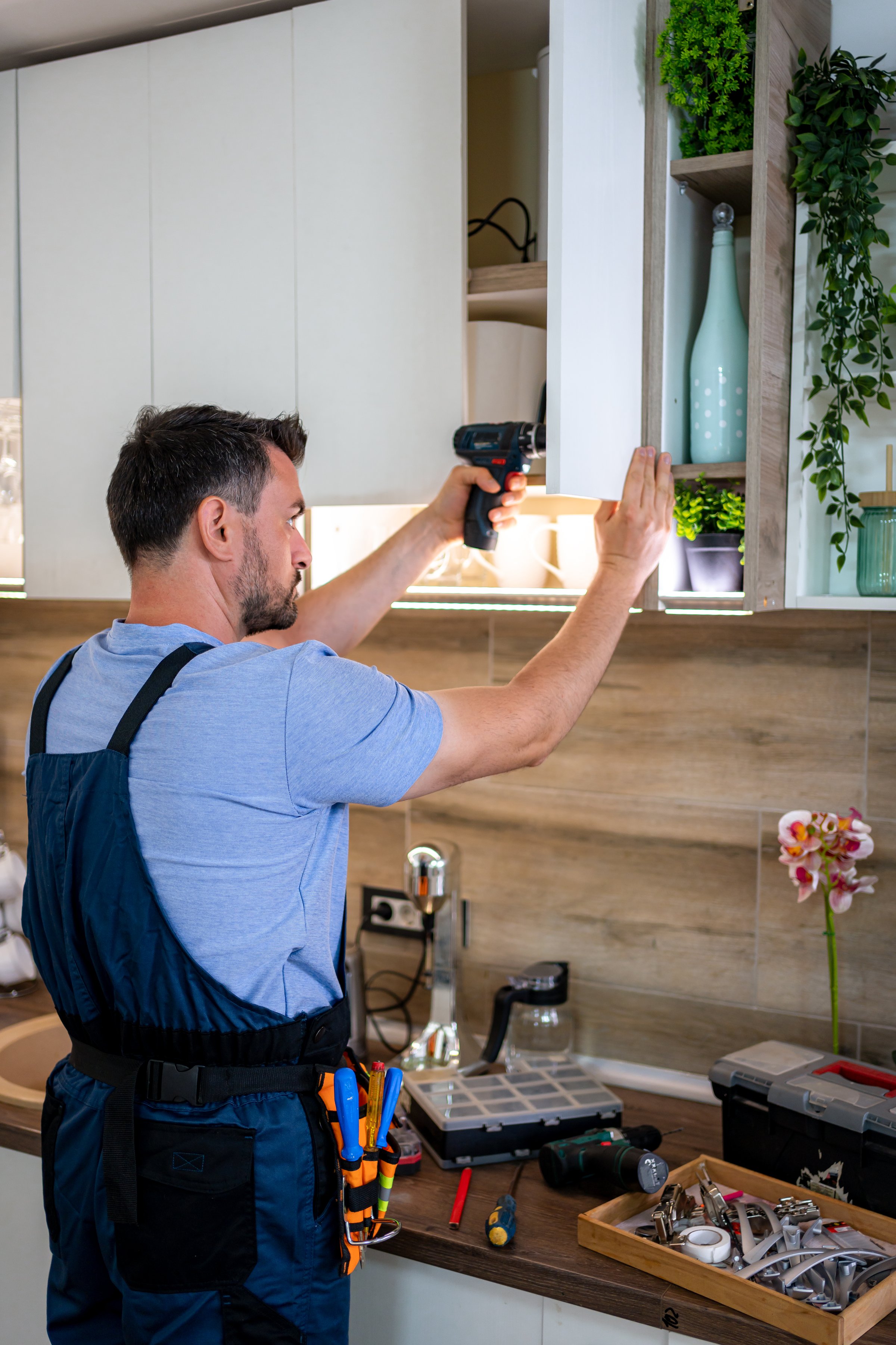 Professional cabinet installation