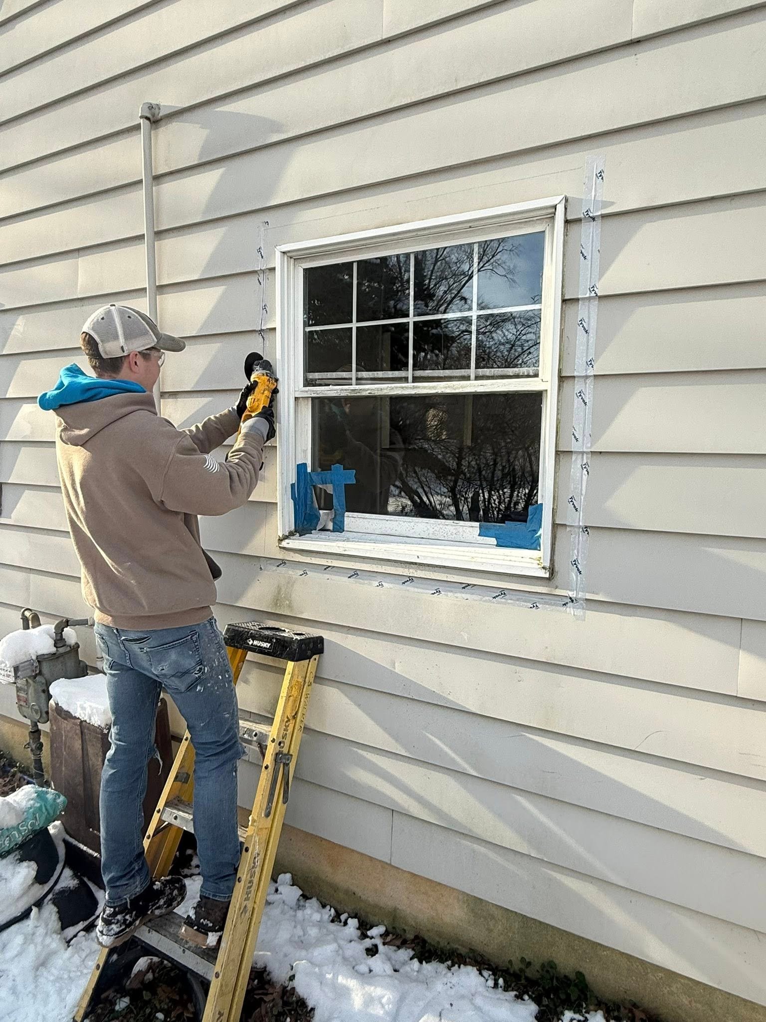 Commercial window installation