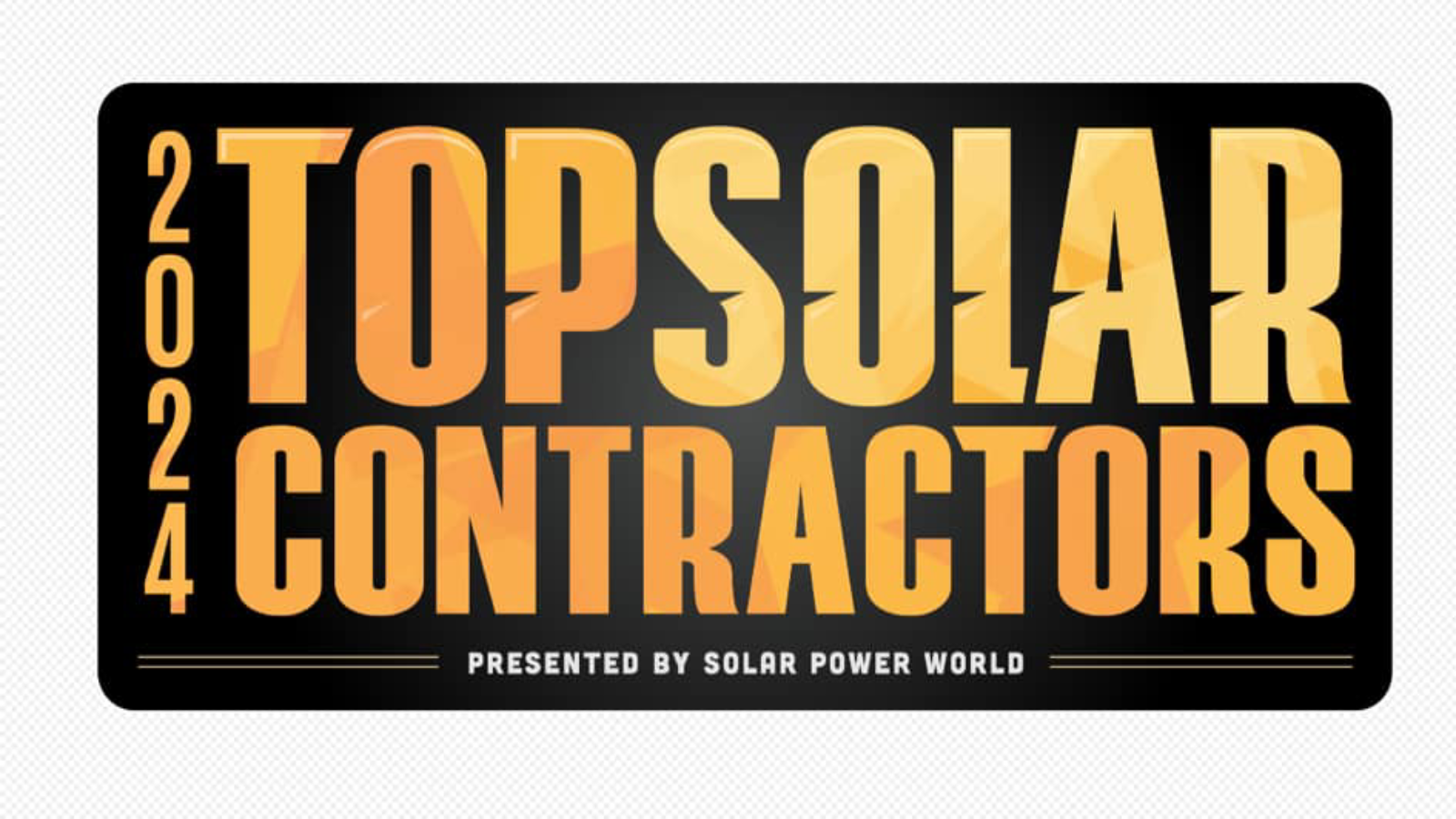 2023 Solar Power World Top Solar Contractor Award