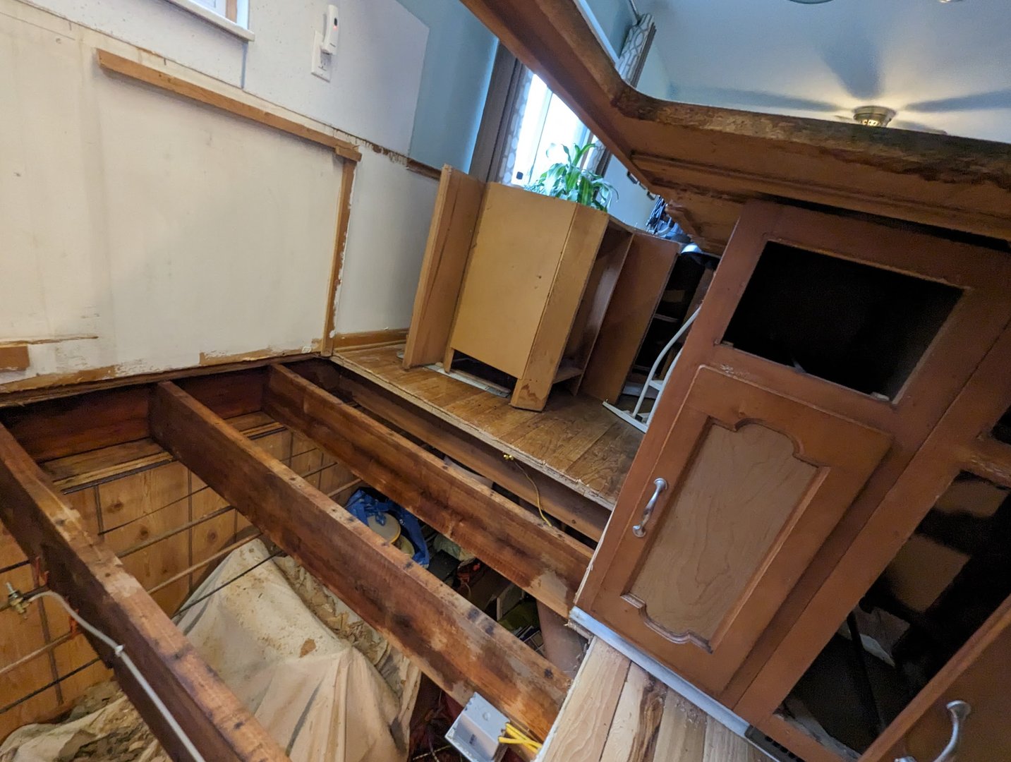 Floor joist repair and sistering