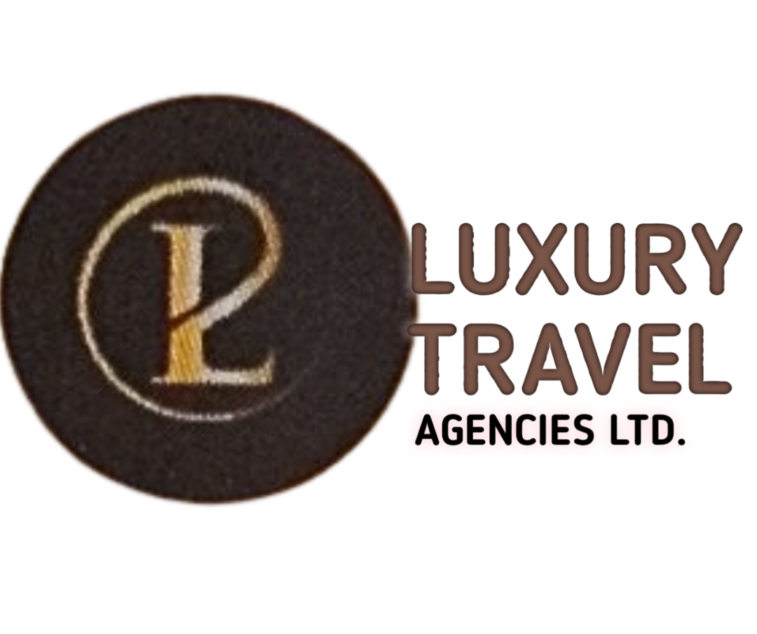 Logo with stylized letters P and L in a circle next to the text Luxury Travel Agencies Ltd.