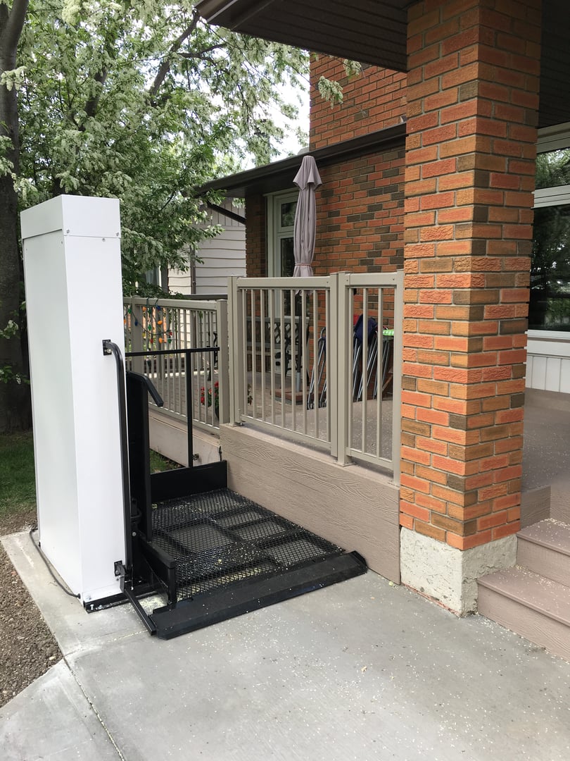 Professional platform lift installation