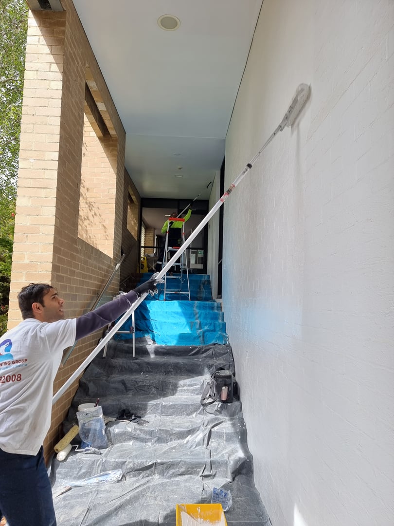 Quality Painting Group project work - completed commercial building transformation