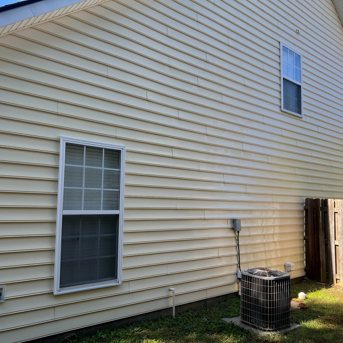 Before house washing in Rolesville NC - dirty siding