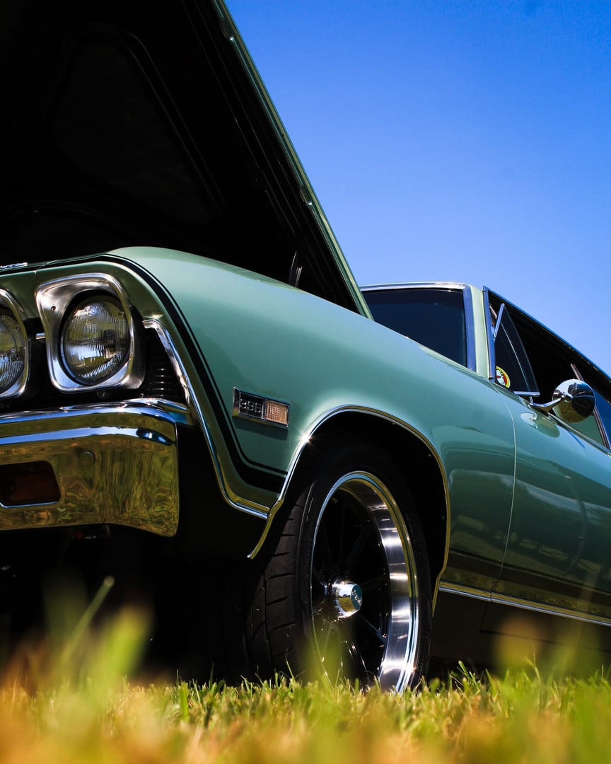 Beautiful green 1968 car