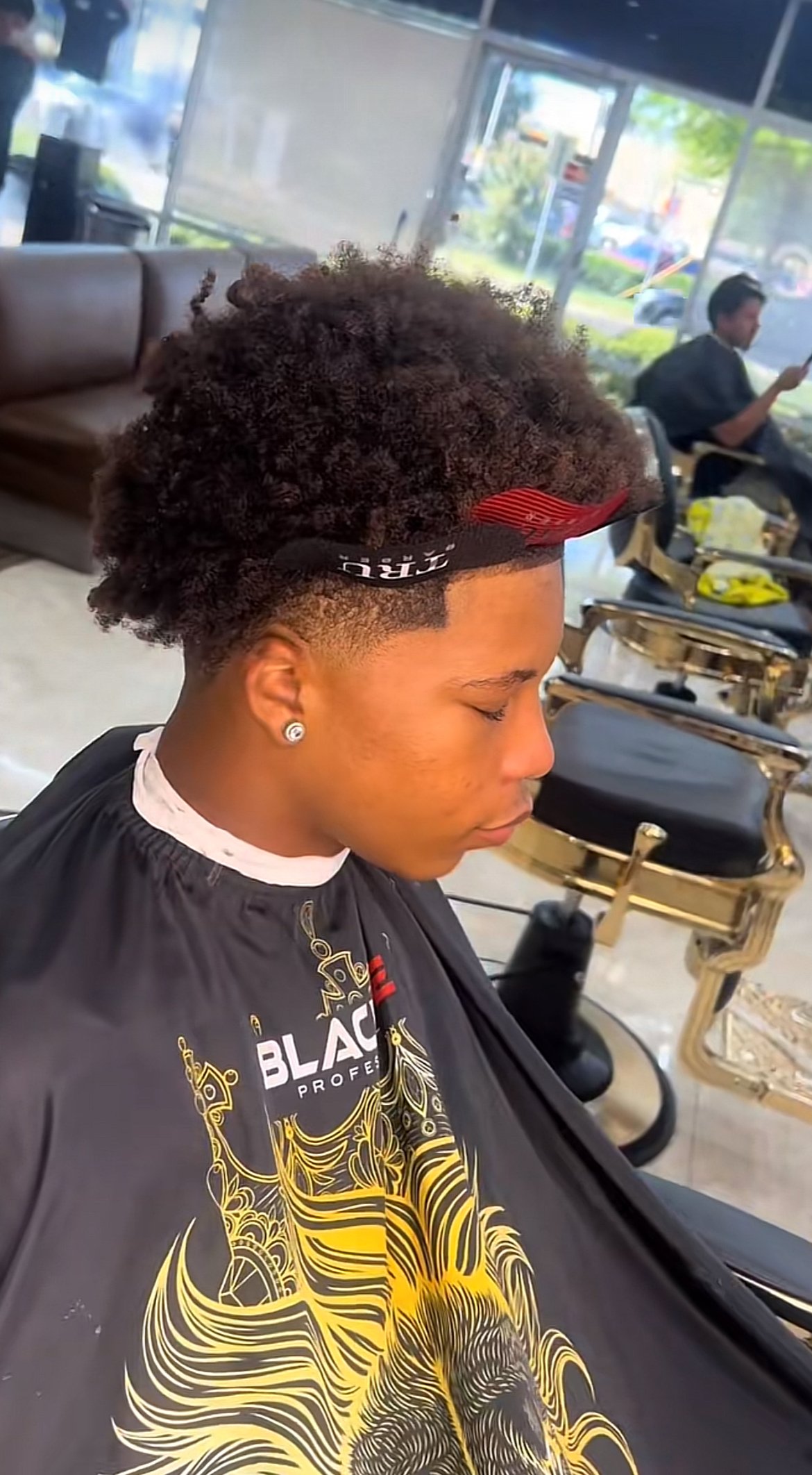 Professional fade haircut