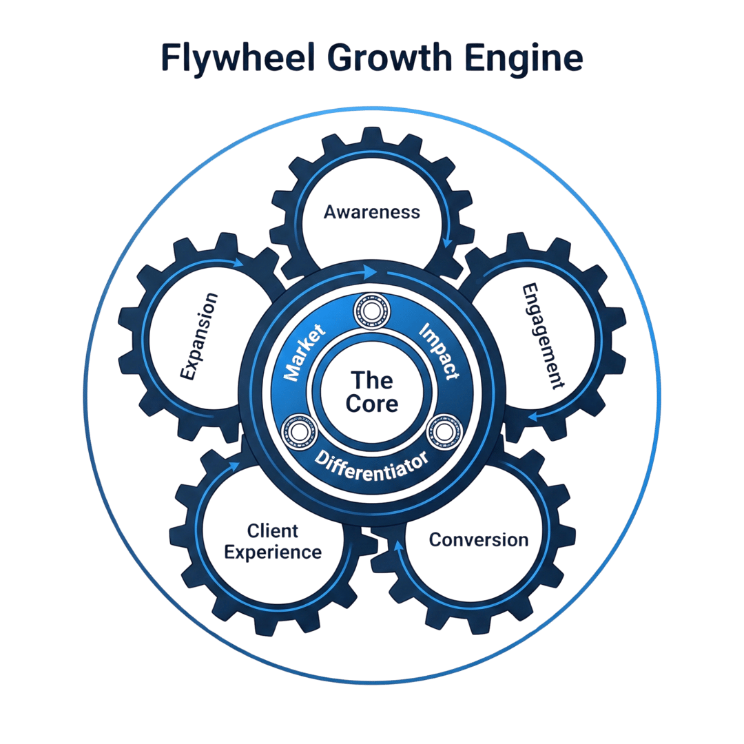 Flywheel Growth Engine Illustration