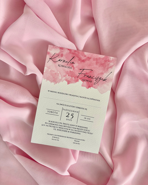 Zaproszenie pastelowe 1
