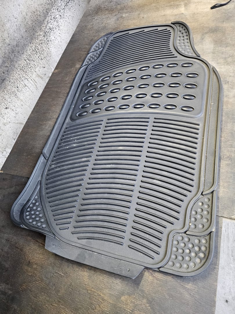 Fußmatten Stoff vorher