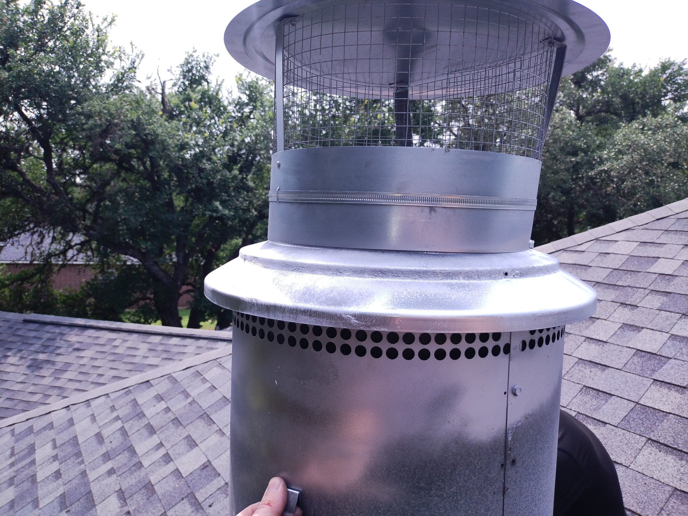 Professional chimney repair and restoration work completed
