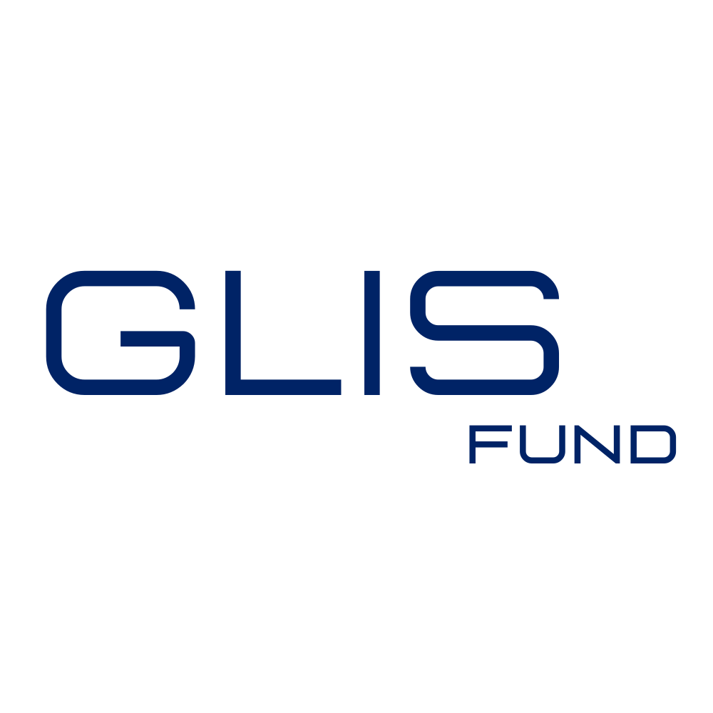 Logo of GLIS Fund with the name in blue text on a transparent background.