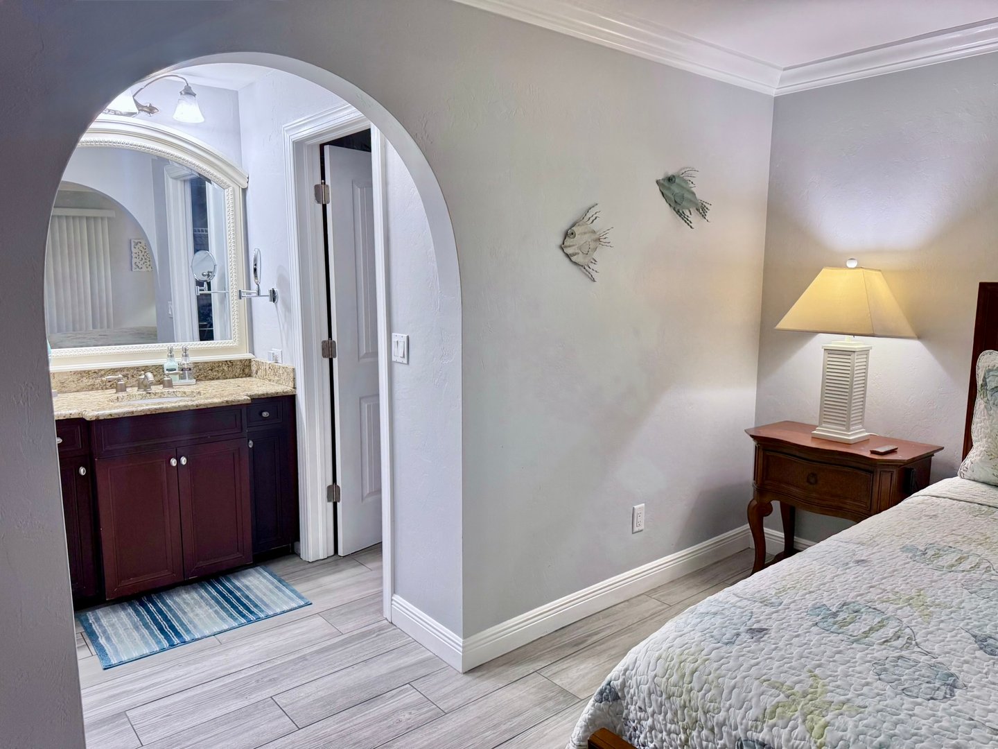 Master bedroom view at Salt Life Villa