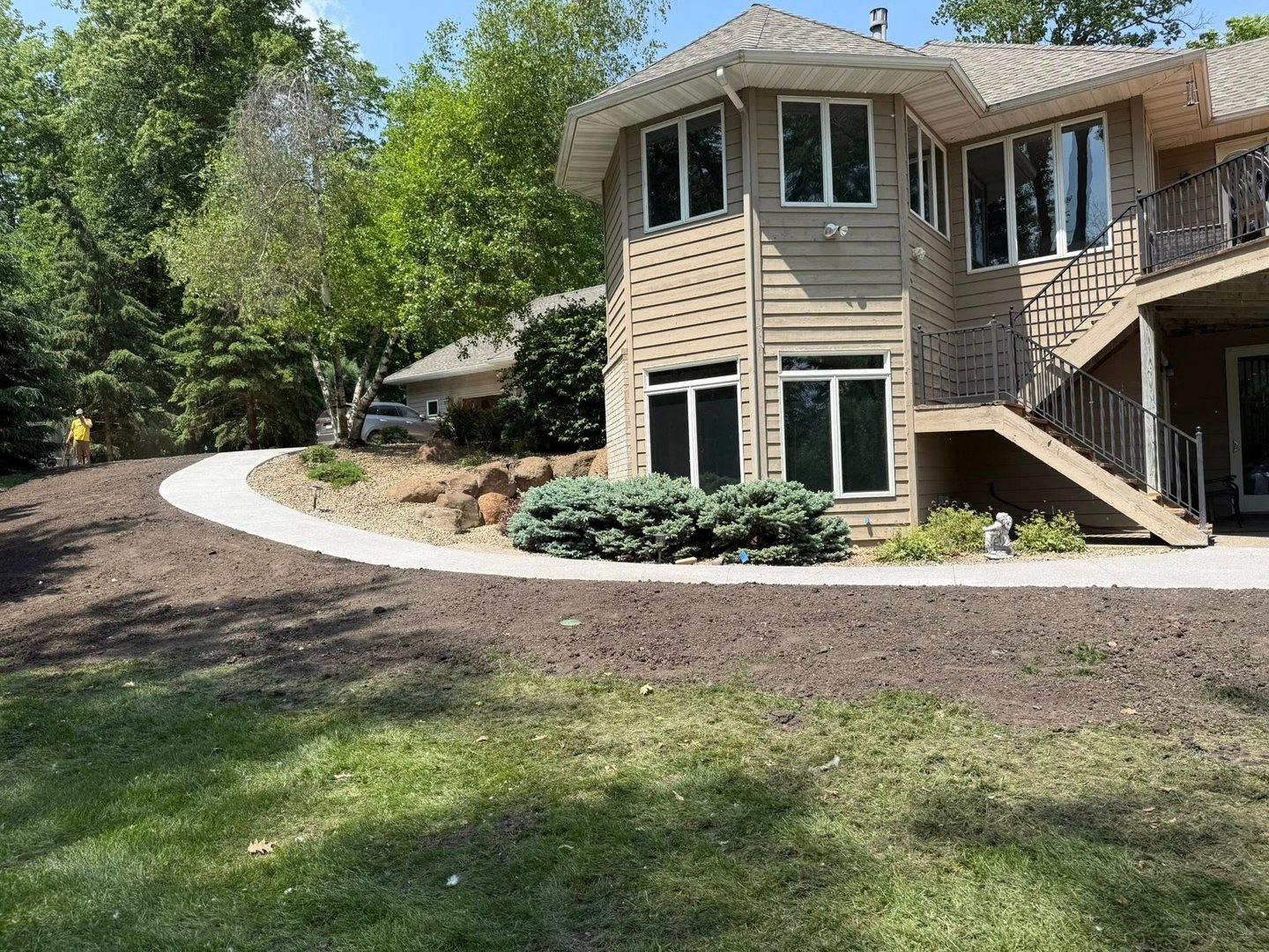 Concrete construction project