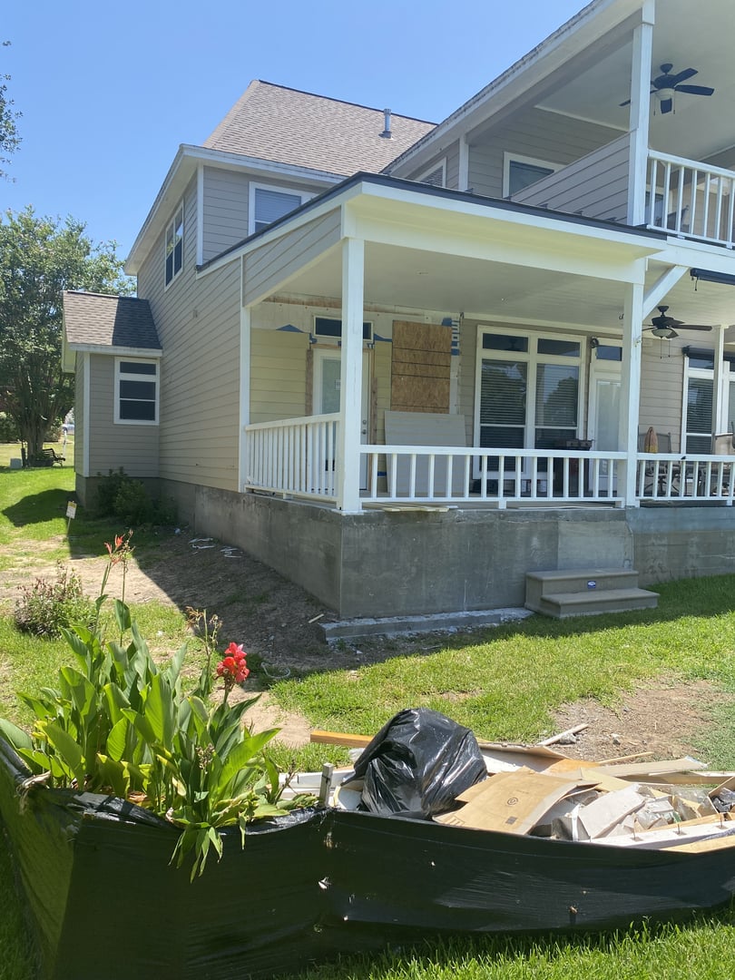 Seven Coves porch addition - finishing touches