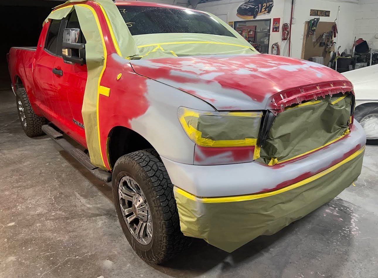 Auto body repair detail