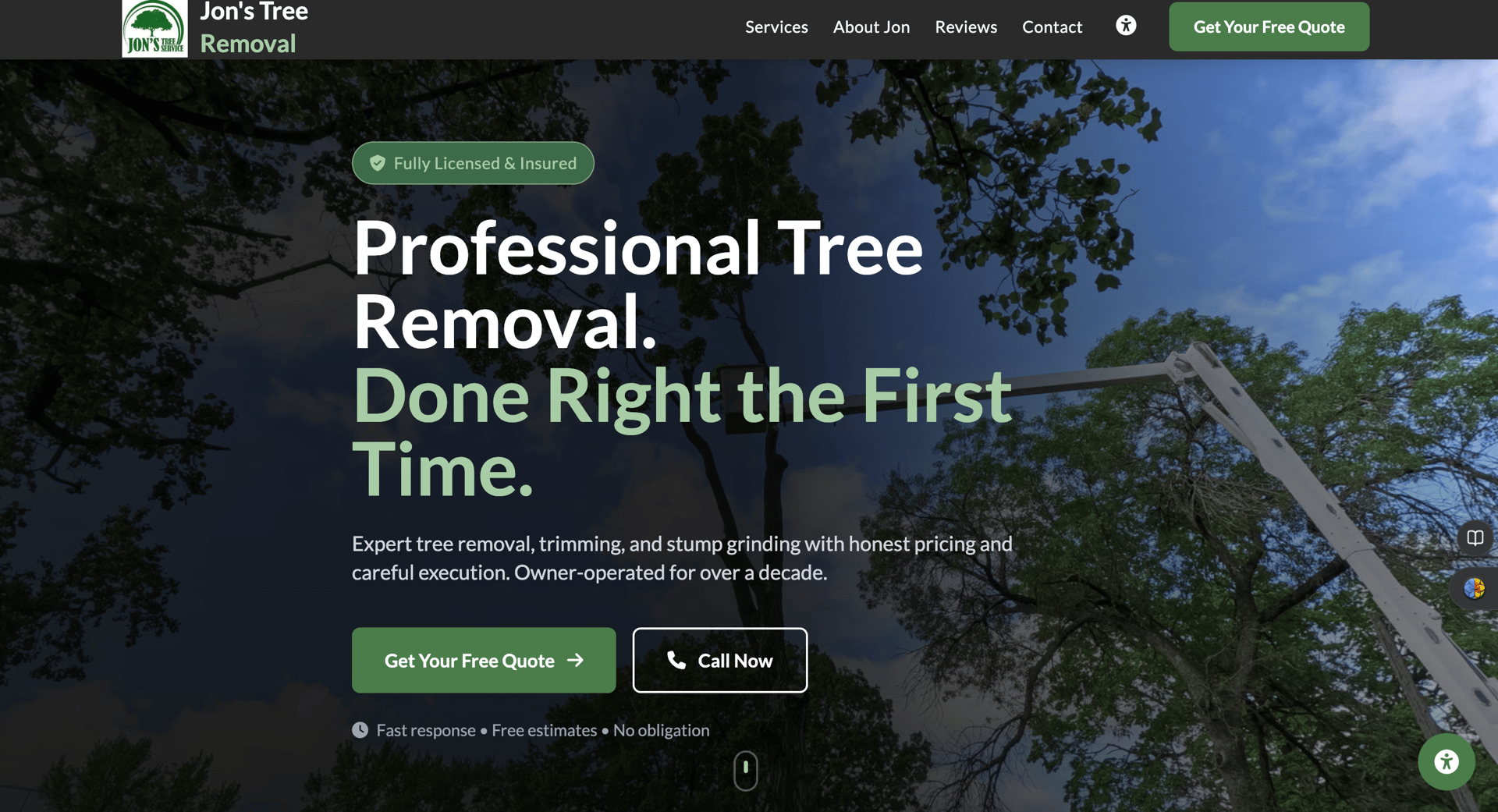 Website homepage design showcase - section 1