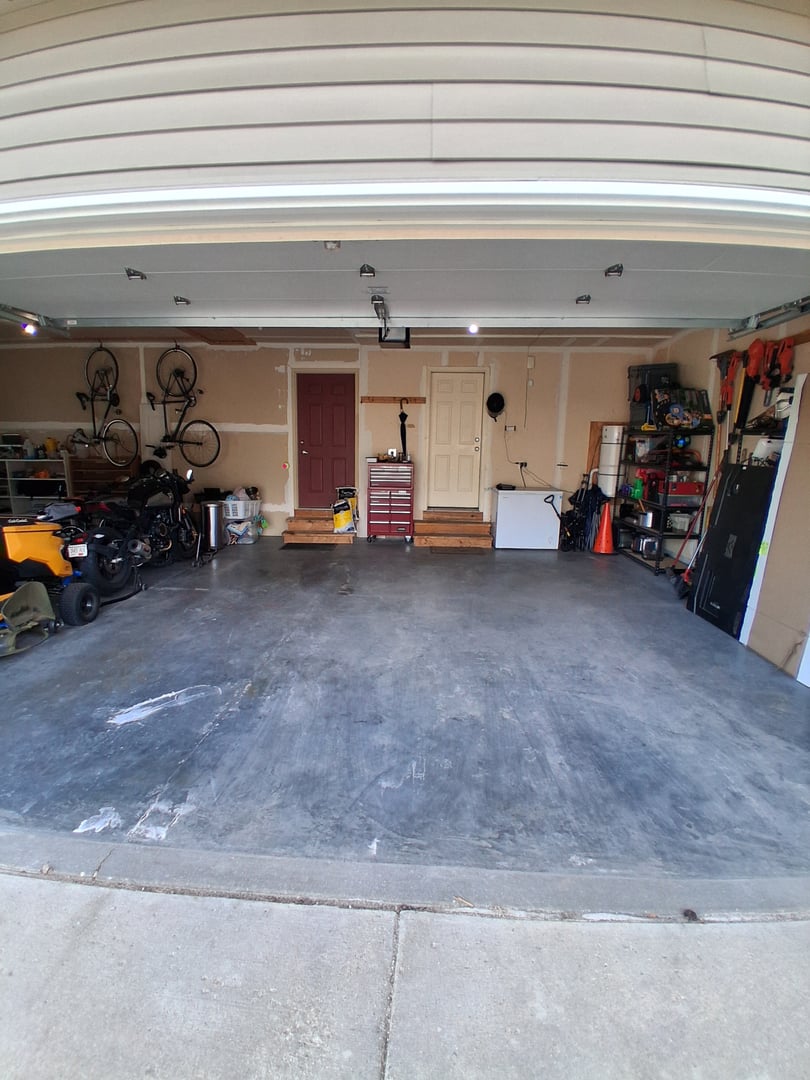 After junk removal - clean garage
